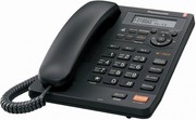 Проводной телефон Panasonic 2570 черный,  P/N: KX-TS2570UAB