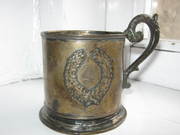 машинка SINGER и серебрянная кружка 18-19 век